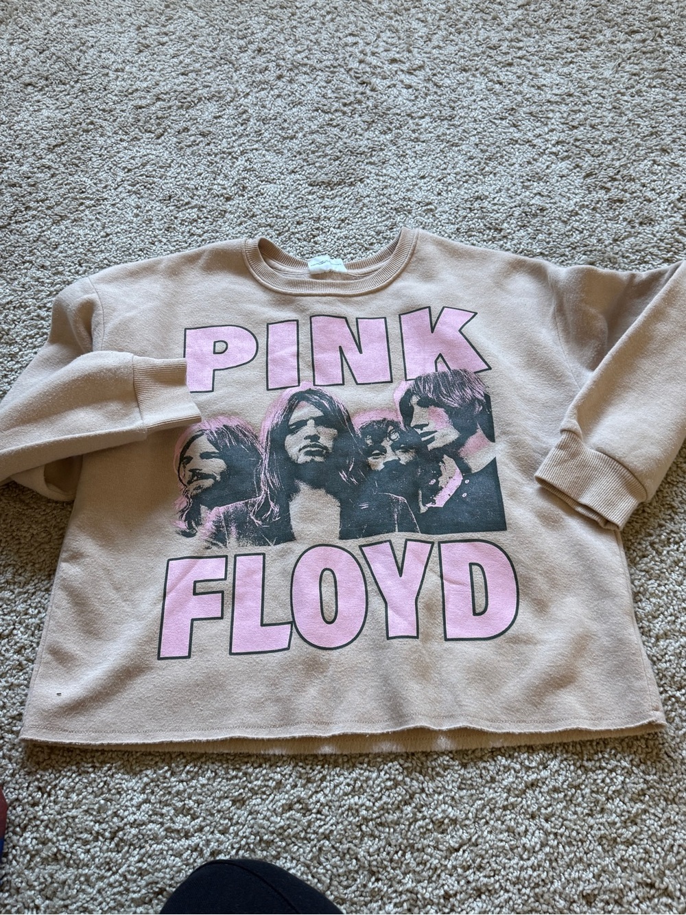 Pink Floyd Kids Tan Sweatshirt with Pink Graphic